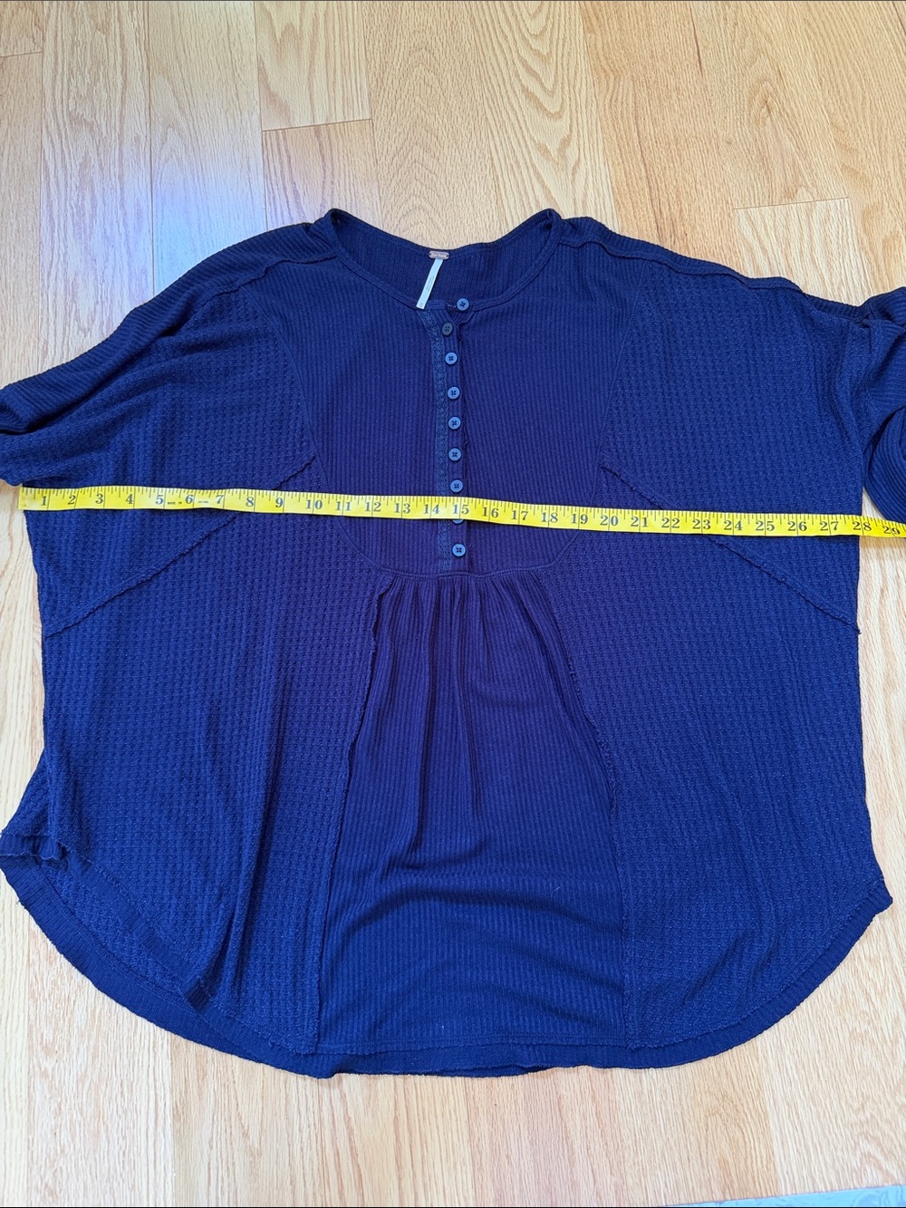 Free People medium loose for Leo henley top . - Picture 12 of 13